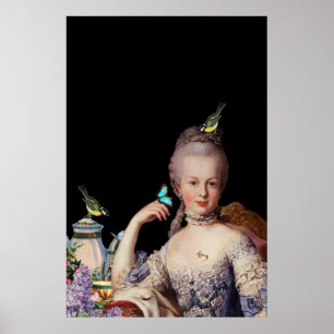 Póster Marie con llave y cerradura