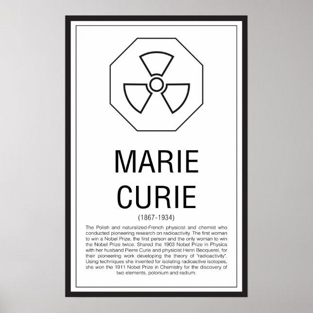 Póster Marie Curie (Frente)