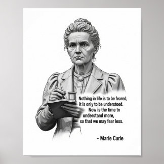 Póster Marie Curie Inspirational Science Poster – Pioneer