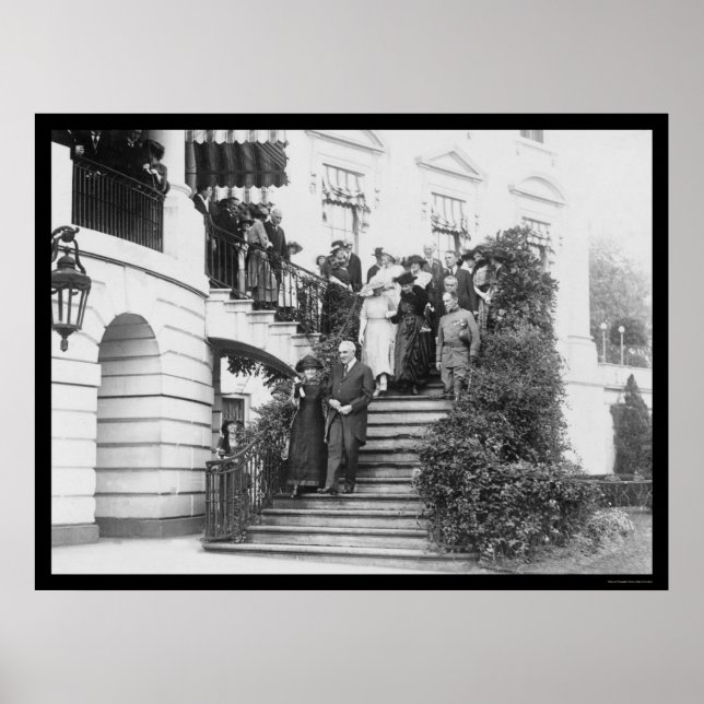 Póster Marie Curie y el presidente Harding 1922 (Frente)