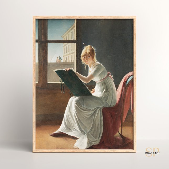 Póster Marie-Denise Villers Joven dibujando cuadros (Subido por el creador)