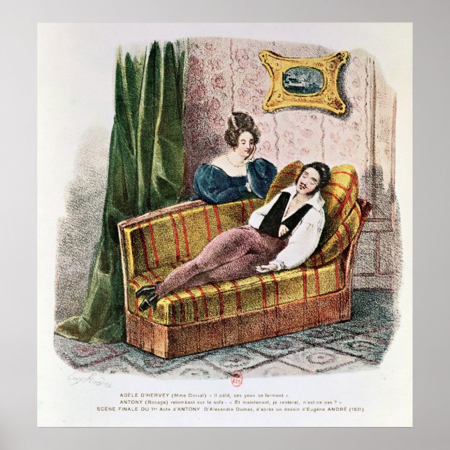 Póster Marie Dorval en el papel de Adele d'Hervey (Frente)