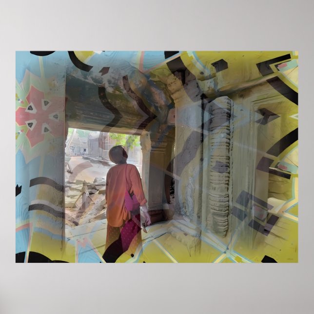 Póster Marie en la puerta - Ken Gage Art (Frente)