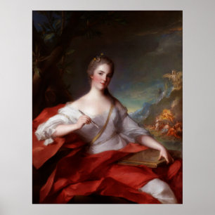 Póster Marie-Geneviève Boudrey de Jean-Marc Nattier