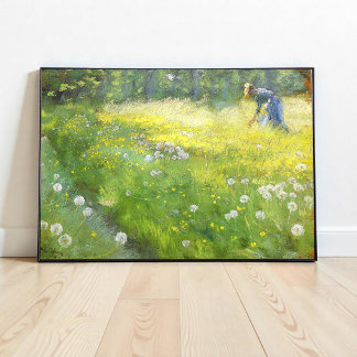 Póster Marie Krøyer en el jardín en Skagen-PS Kroyer