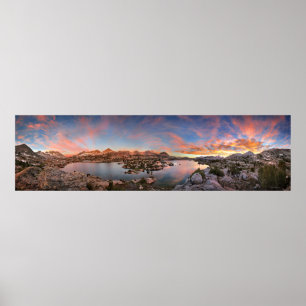 Póster Marie Lake Sunrise Panorama - Sendero John Muir