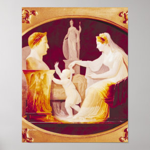 Póster Marie-Louise de Austria guiando a su hijo