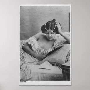 Póster Marie-Louise Derval - imagen del vintage