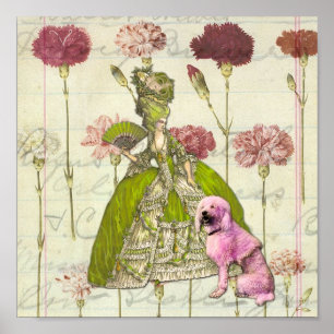 Póster Marie y su caniche