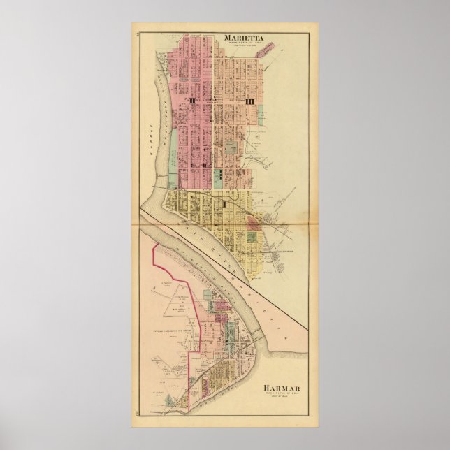 Póster Marietta, Ohio (Frente)