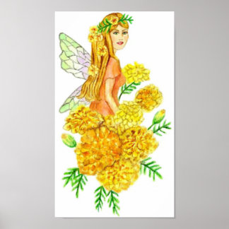 Póster Marigold Garden Fairy JL Biel