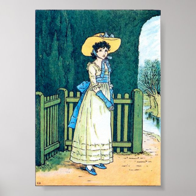 Póster Marigold Garden, Kate Greenaway (Frente)