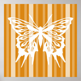 Póster Marigold Victoria Lady Stripe con Mariposa