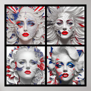 Póster marilyn evita paper girls ink 4/4 all in one