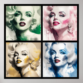 Póster marilyn ink 4/4 all in one