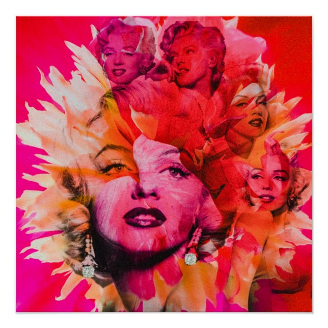 Póster Marilyn Monroe pop art portrait (Anverso)