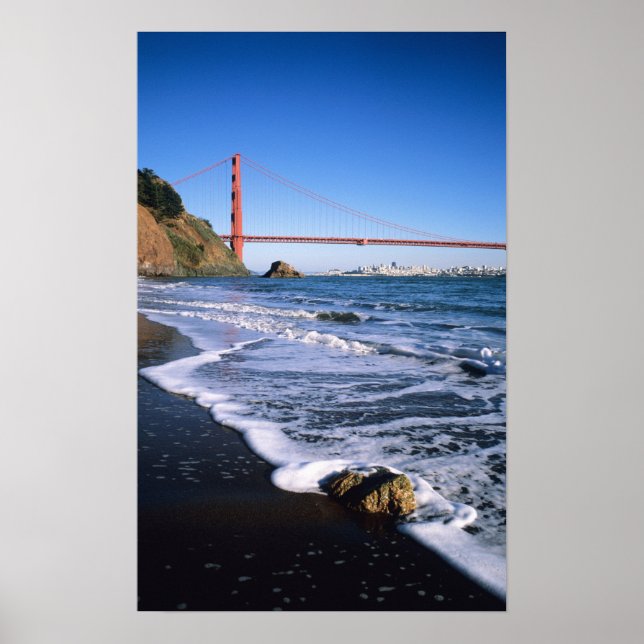 Póster Marin Headlands, puente Golden Gate; San (Frente)