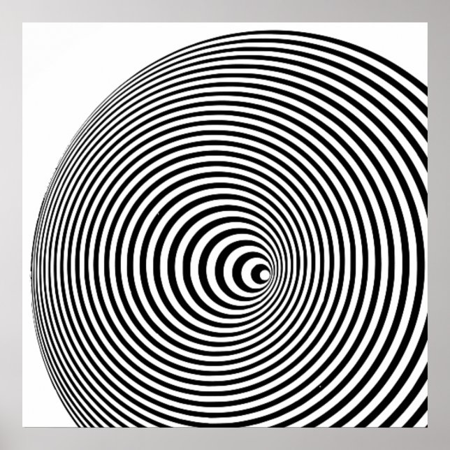 Póster Marina Apollonio Print (blanco y negro) (Frente)