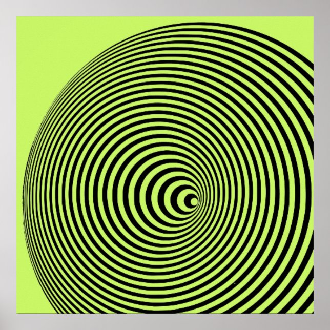 Póster Marina Apollonio Print (verde) (Frente)