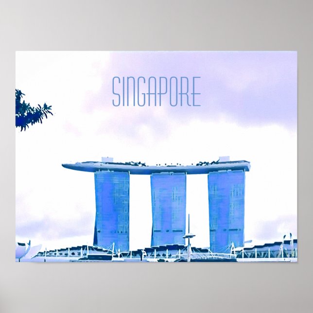 Póster Marina Bay Sands Singapore (Frente)