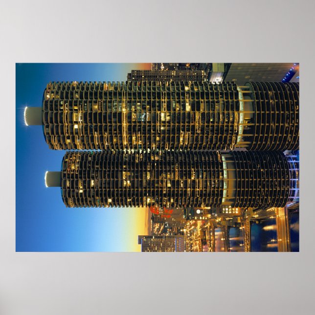 Póster Marina City Chicago (Frente)