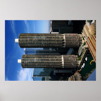 Póster Marina City Chicago