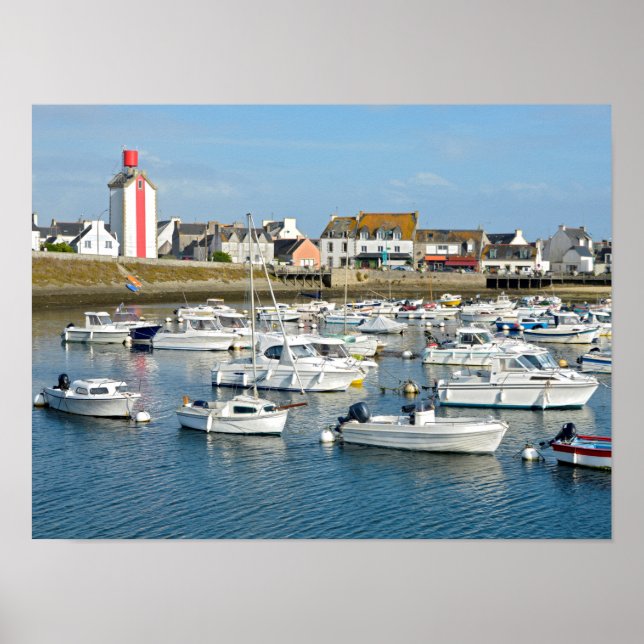 Póster Marina en Guilvinec, Francia (Frente)