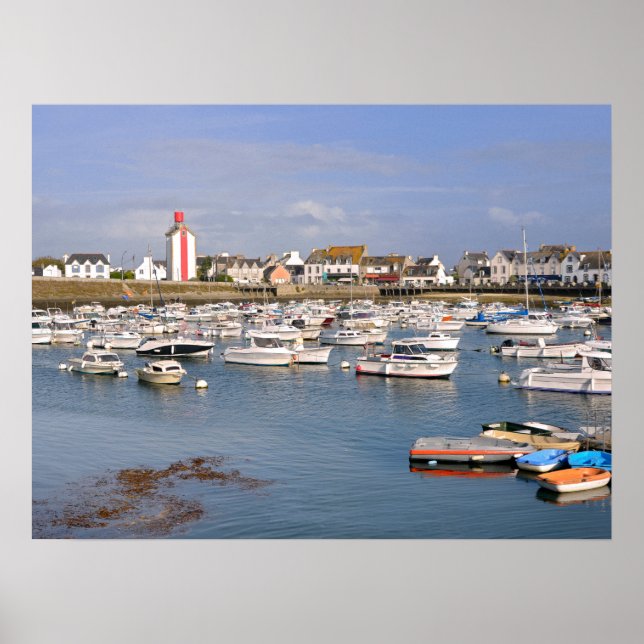 Póster Marina en Guilvinec o Le Guilvinec, un municipio d (Frente)