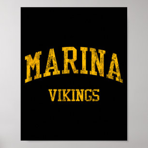 Póster Marina escuela secundaria hs huntington beach ca v