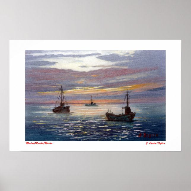 Póster Marina/Mariña/Marine (Frente)