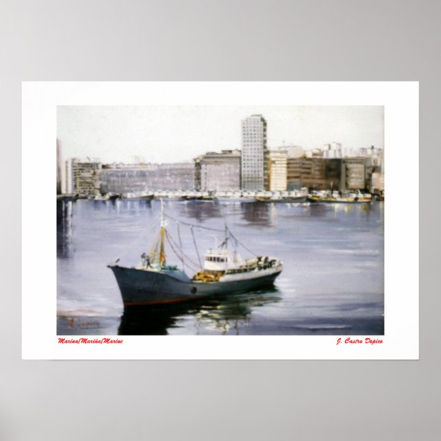 Póster Marina/Mariña/Marine (Frente)