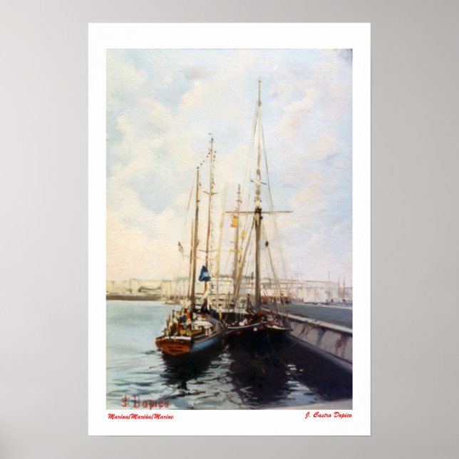 Póster Marina/Mariña/Marine (Frente)