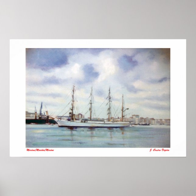 Póster Marina/Mariña/Marine (Frente)