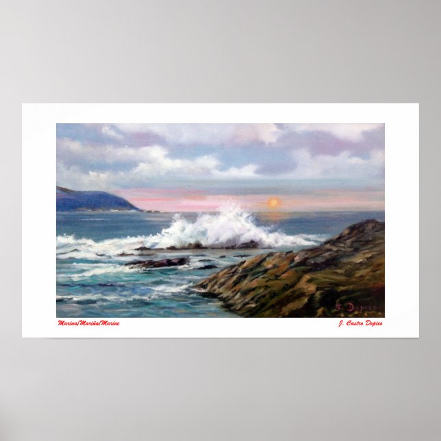 Póster Marina/Mariña/Marine (Frente)