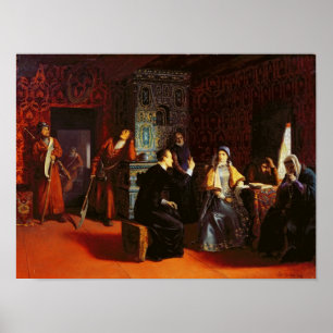 Póster Marina Mniszech bajo arresto con un sacerdote, 188