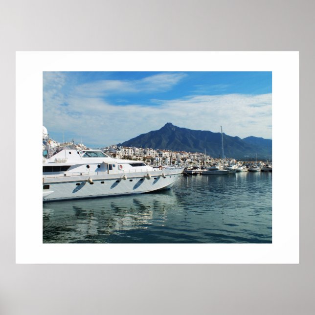 Póster Marina, Puerto Banús, España (Frente)