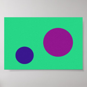 Póster Marina Púrpura Verde