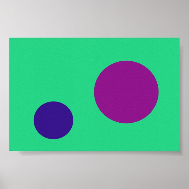 Póster Marina Púrpura Verde (Frente)