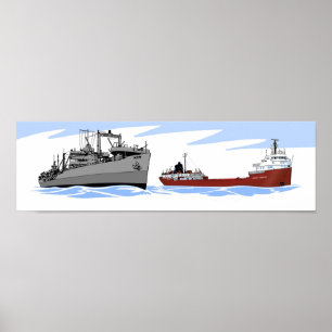Póster Marine Robin y Joseph H. Thompson