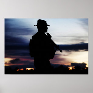 Póster Marine Silhouette