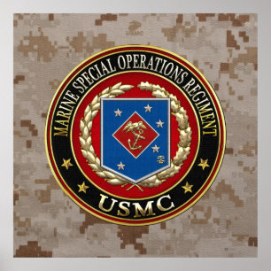 Póster Marine Special Operations Regiment (MSOR) [3D]