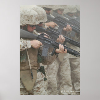 Póster Marines en Irak
