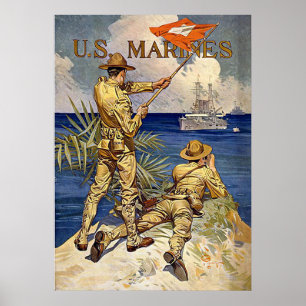 Póster Marines Estadounidenses
