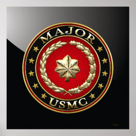 Póster Marines Estadounidenses: Mayor (USMC Mayor) [3D]