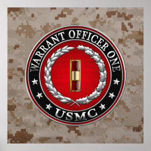 Póster Marines Estadounidenses: Oficial de Orden 1 (USMC 