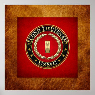 Póster Marines Estadounidenses: Segundo Teniente (USMC 2n