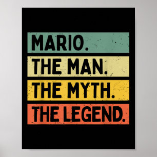 Póster Mario El Hombre El Mito La Leyenda El Gracioso Per