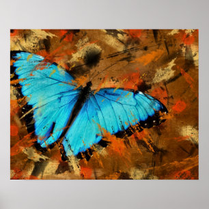 Póster Mariposa Abstracta