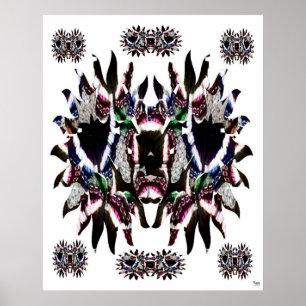 Póster Mariposa Abstracto