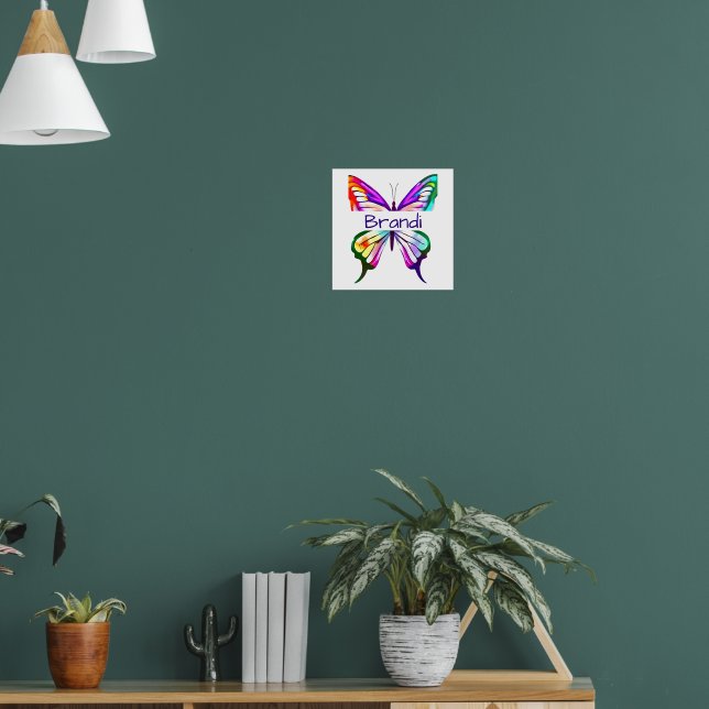 Póster Mariposa acuarela personalizada  (Salón 1)